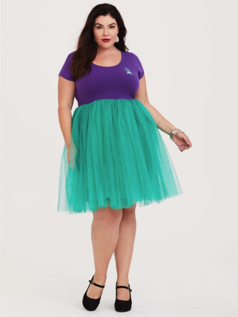 Torrid Disney Ariel Sparkle Dress The Little Mermaid Sz 3X